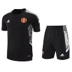 Adidas Manchester United Training Soccer Jersey Kit(Jersey+Shorts) 2021/22 - soccerdealshop