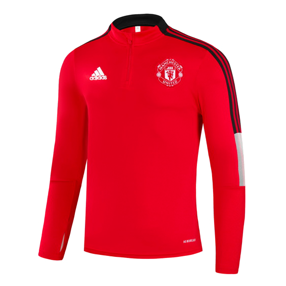 Manchester United Zipper Sweatshirt Kit(Top+Pants) 2021/22 - soccerdeal