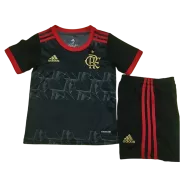 Kid's Adidas CR Flamengo Third Away Soccer Jersey Kit(Jersey+Shorts) 2021/22 - soccerdealshop