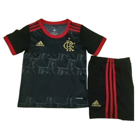 Kid's CR Flamengo Third Away Soccer Jersey Kit(Jersey+Shorts) 2021/22 - soccerdeal