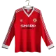 Retro 1983 Manchester United Home Long Sleeve Soccer Jersey - soccerdeal