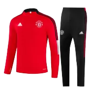 Adidas Manchester United Zipper Sweatshirt Kit(Top+Pants) 2021/22 - soccerdealshop