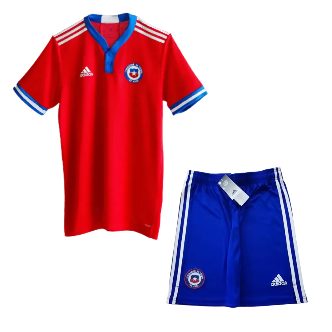 Chile Home Soccer Jersey Kit(Jersey+Shorts) 2021/22