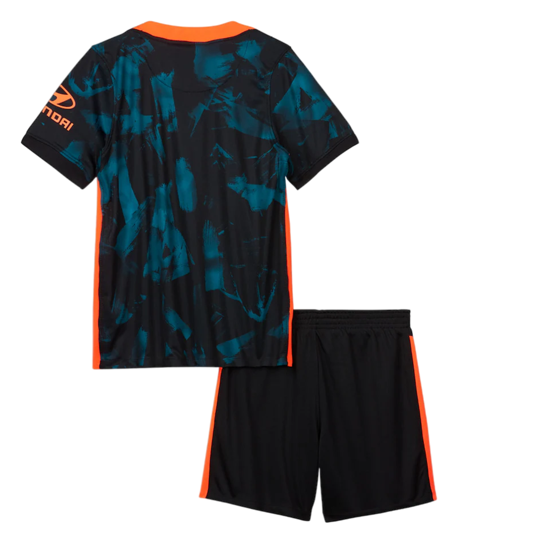 Kid's Chelsea Third Away Soccer Jersey Kit(Jersey+Shorts) 2021/22 - soccerdeal