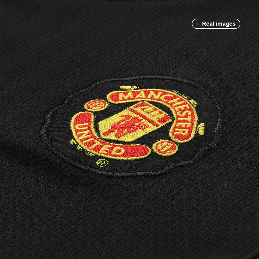 Football Patch King Manchester United 2007/2008 Cristiano Ronaldo Soccer Jersey Away Champions League Black S