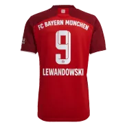 Replica Adidas LEWANDOWSKI #9 Bayern Munich Home Soccer Jersey 2021/22 - soccerdealshop