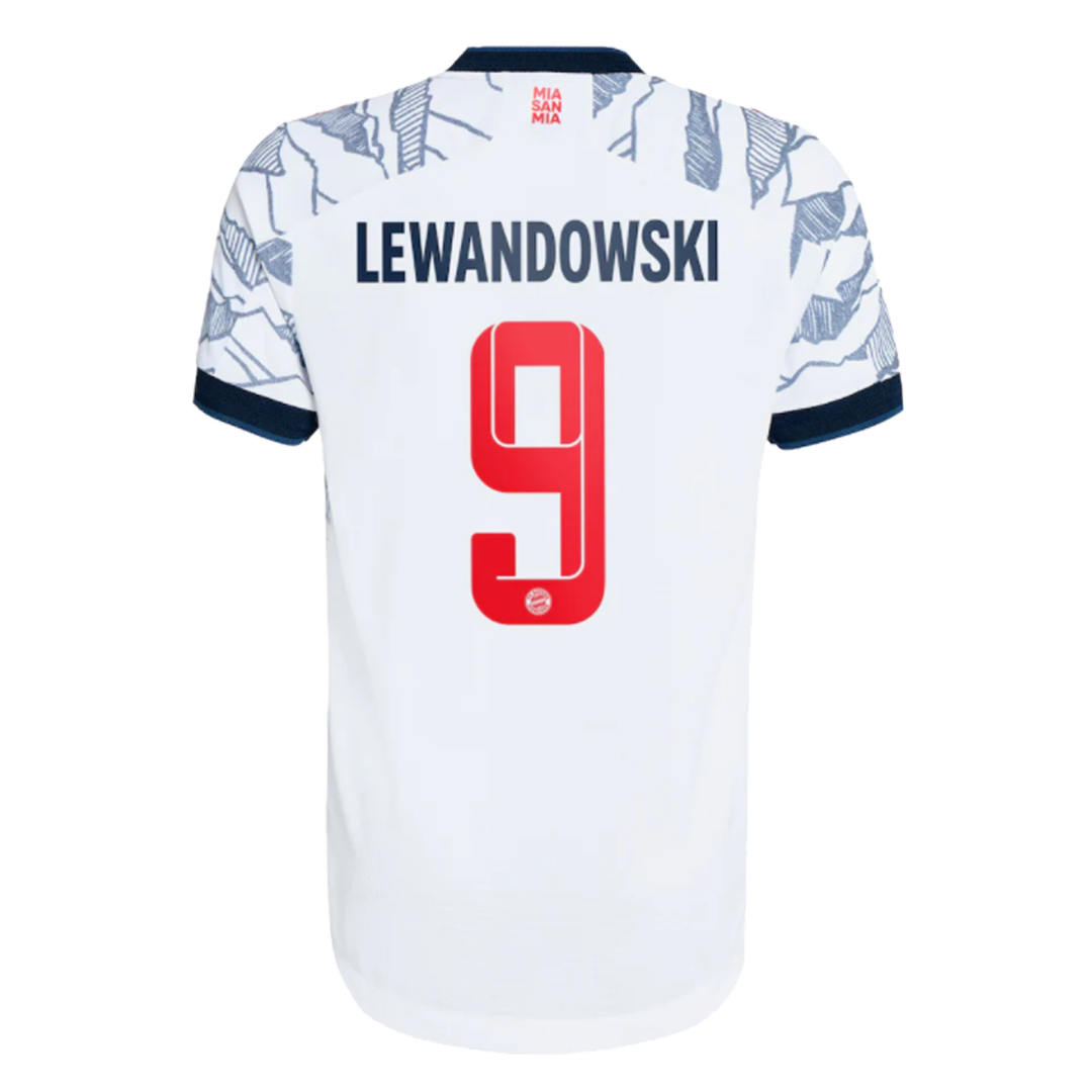 LEWANDOWSKI #9 Bayern Munich Jersey 2021/22 Authentic Third Adidas