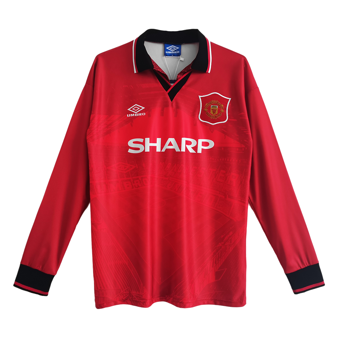 Manchester United Retro Soccer Jersey Home Long Sleeve Replica 1998/99