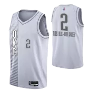 Oklahoma City Thunder Shai Gilgeous-Alexander #2 2021/22 Swingman NBA Jersey - City Edition - soccerdeal