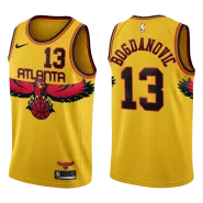 Atlanta Hawks Bogdan Bogdanovic #13 2021/22 Swingman NBA Jersey - City Edition - soccerdeal