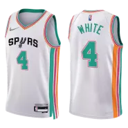 San Antonio Spurs Derrick White #4 2021/22 Swingman NBA Jersey - City Edition - soccerdeal