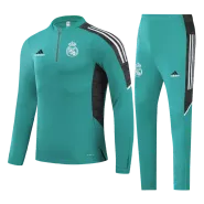 Kid's Adidas Real Madrid Zipper Sweatshirt Kit(Top+Pants) 2021/22 - soccerdealshop