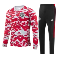 Adidas Manchester United Long Sleeve Jersey Kit(Jersey+Pants) 2021/22 - soccerdealshop