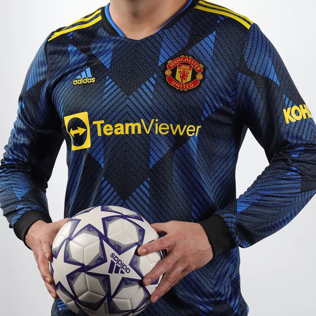 Adidas Manchester United Third Away Long Sleeve Soccer Jersey 2021/22 - soccerdealshop