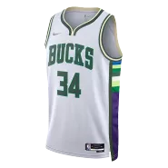 Milwaukee Bucks Giannis Antetokounmpo #34 2021/22 Swingman NBA Jersey - City Edition - soccerdeal