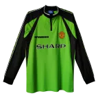 Retro 1998/99 Manchester United Goalkeeper Long Sleeve Soccer Jersey - soccerdealshop