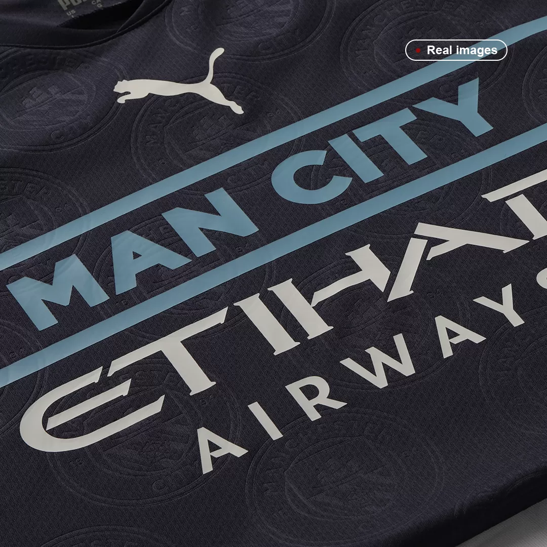 Puma Manchester City Third Shirt 2021-22 with de Bruyne 17 Printing