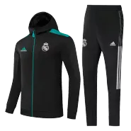 Kid's Adidas Real Madrid Hoodie Training Kit (Jacket+Pants) 2021/22 - soccerdealshop