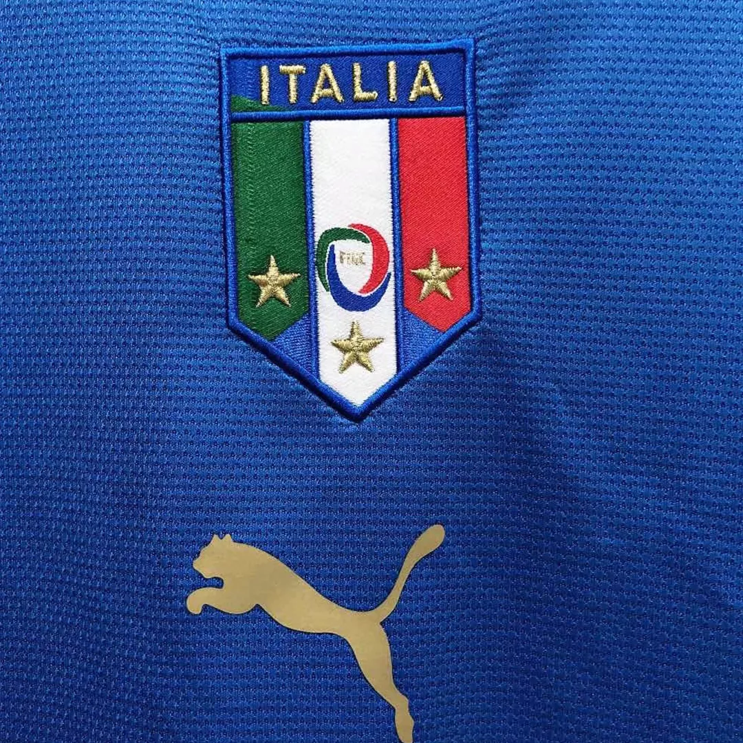 Retro 2006 Italy Home Soccer Jersey - soccerdealshop