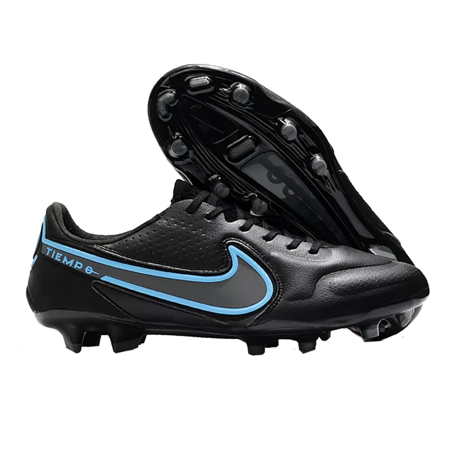 Insistir Marchitar Estado Nike Tiempo Legend 9 Elite FG Soccer Cleats-Black&Blue