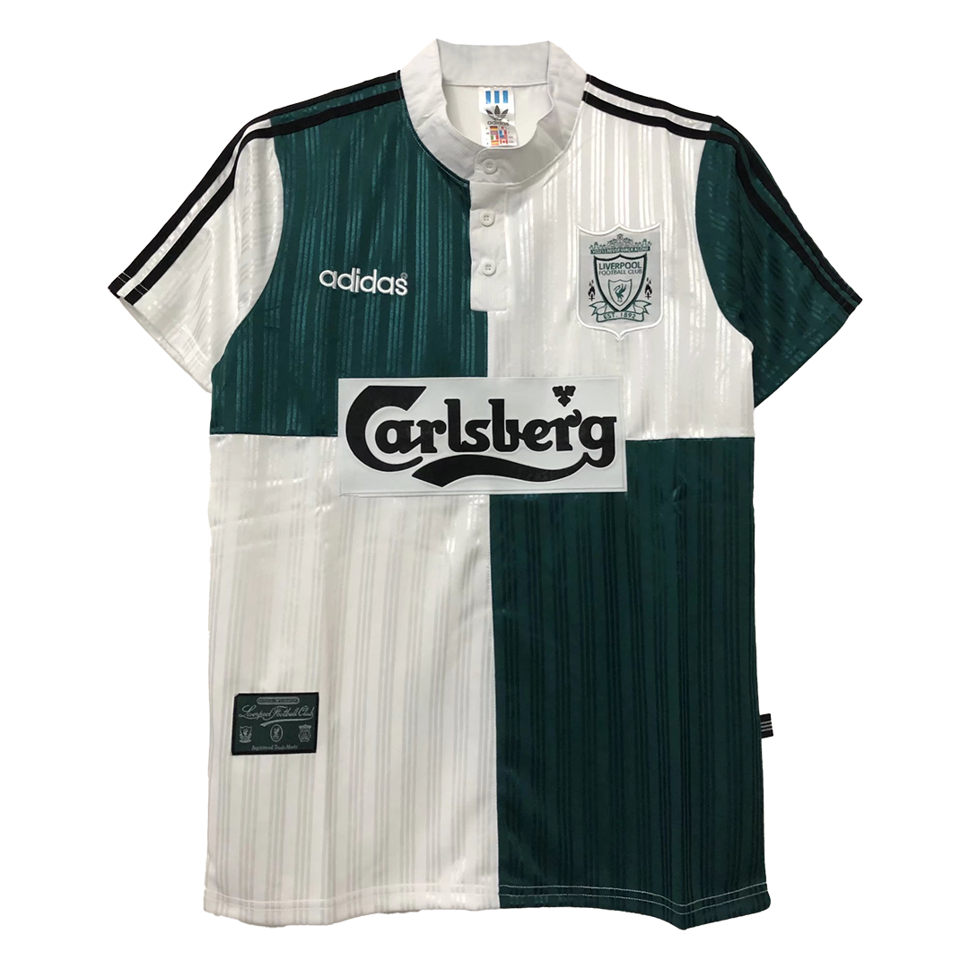 Retro 1995/96 Liverpool Away Soccer Jersey - soccerdeal