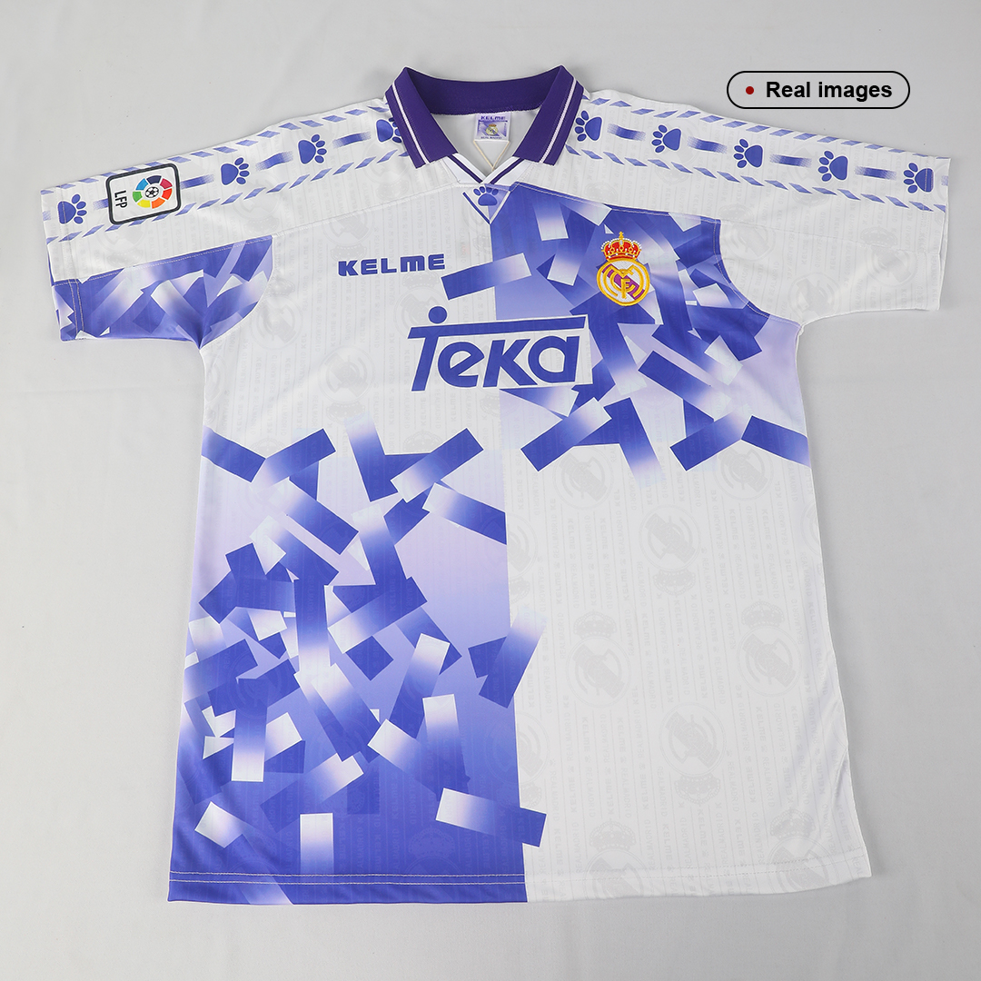 Real Madrid Retro Replicas football shirt 1996 - 1997. Sponsored by Teka