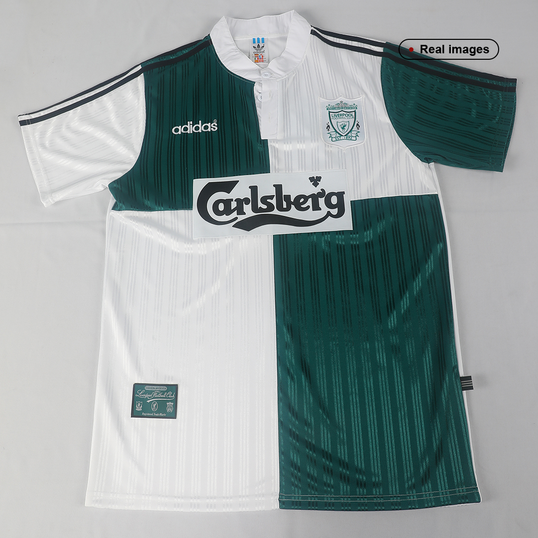Retro 1995/96 Liverpool Away Soccer Jersey - soccerdeal