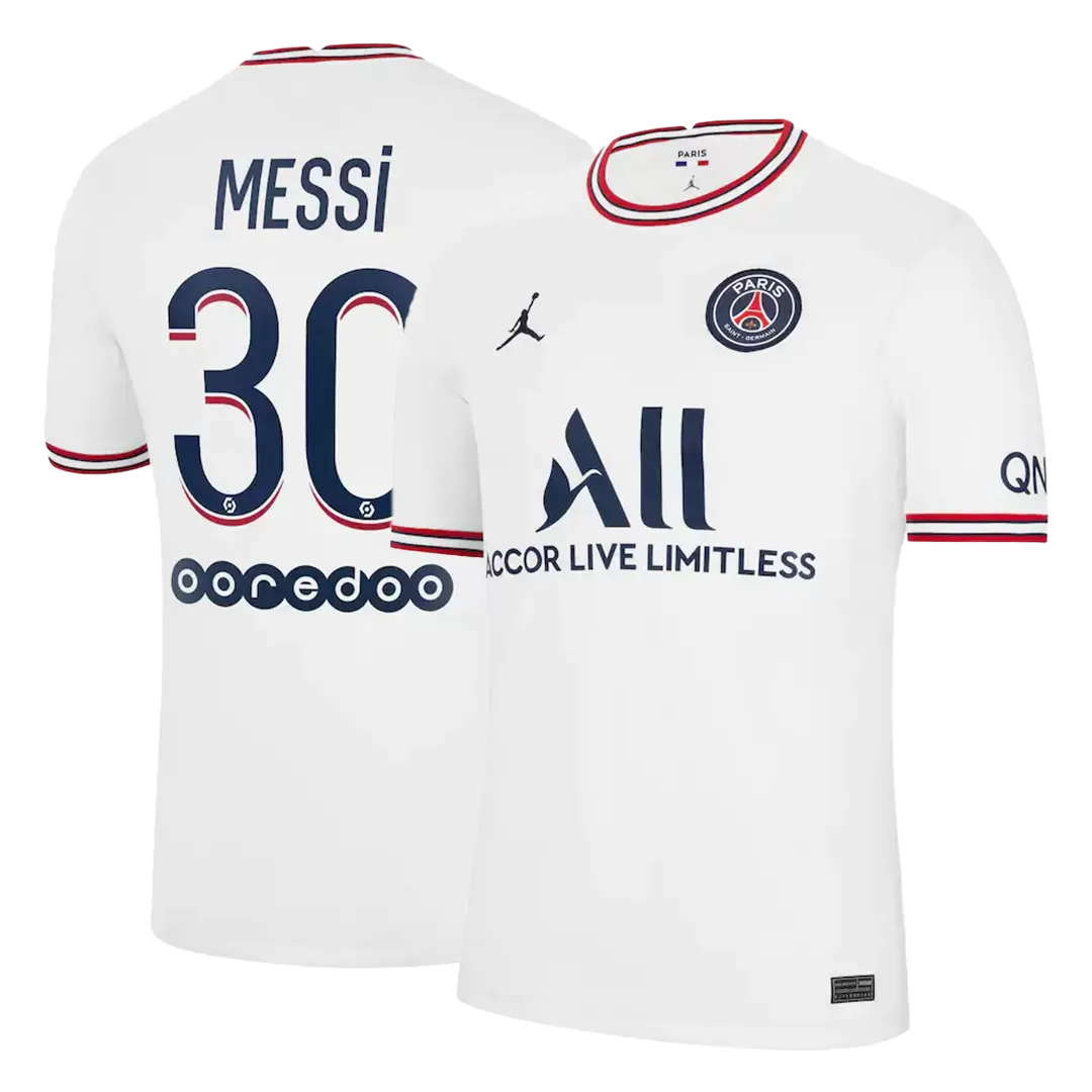 Replica Jordan Messi #30 PSG Fourth Away Soccer Jersey 2021/22