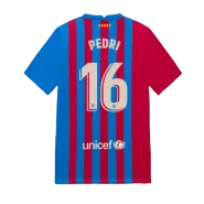 Replica Nike PEDRI #16 Barcelona Home Soccer Jersey 2021/22 - soccerdealshop