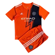 Kid's Adidas New York City Away Soccer Jersey Kit(Jersey+Shorts) 2022 - soccerdealshop