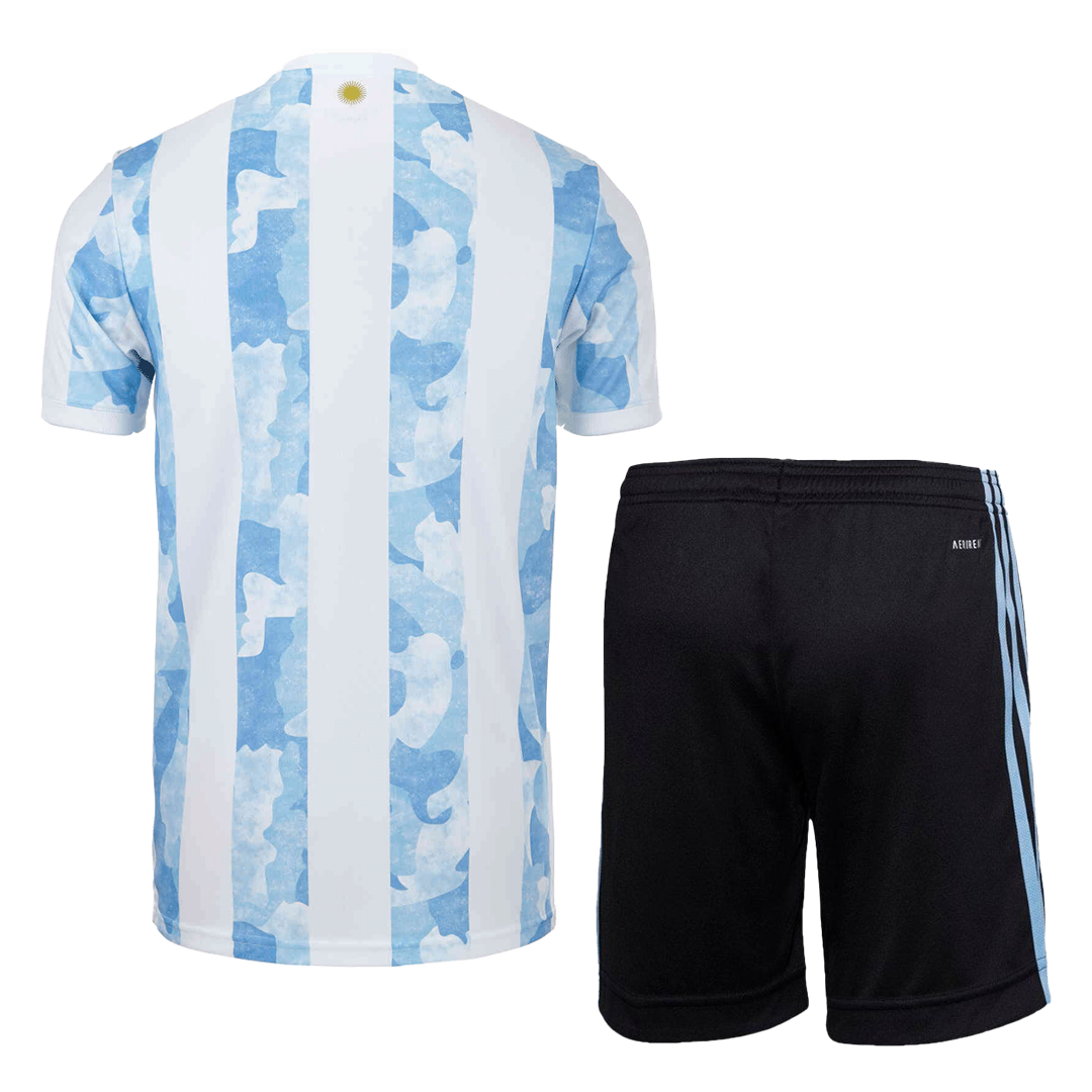 Adidas Argentina Home Soccer Jersey Kit(Jersey+Shorts) 2020