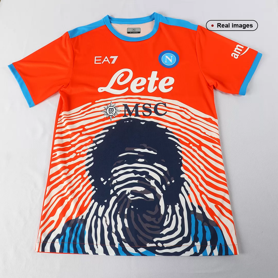 SSC Napoli Red Shirt 2022/23 Maradona Memorial Version