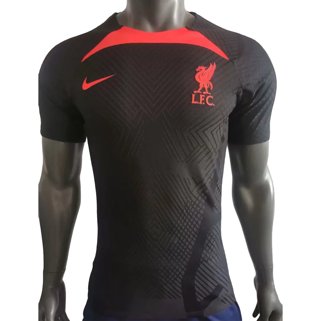 Grey Nike Liverpool FC Pre-Match Shirt