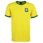 Retro 1970 Brazil Home Soccer Jersey