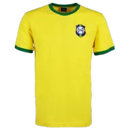 Retro 1970 Brazil Home Soccer Jersey - soccerdeal