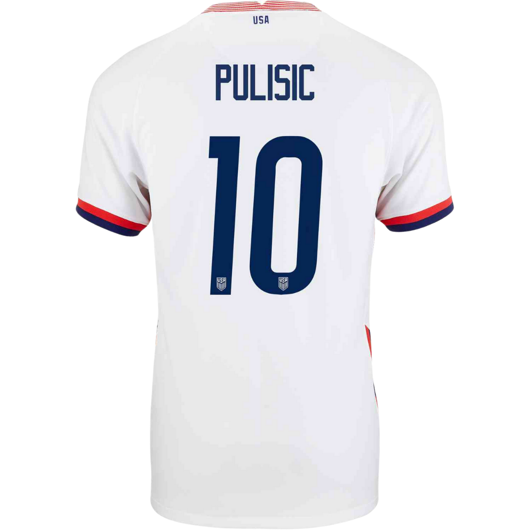 : Pulisic #10 USA Away Men's World Cup Soccer Jersey 22