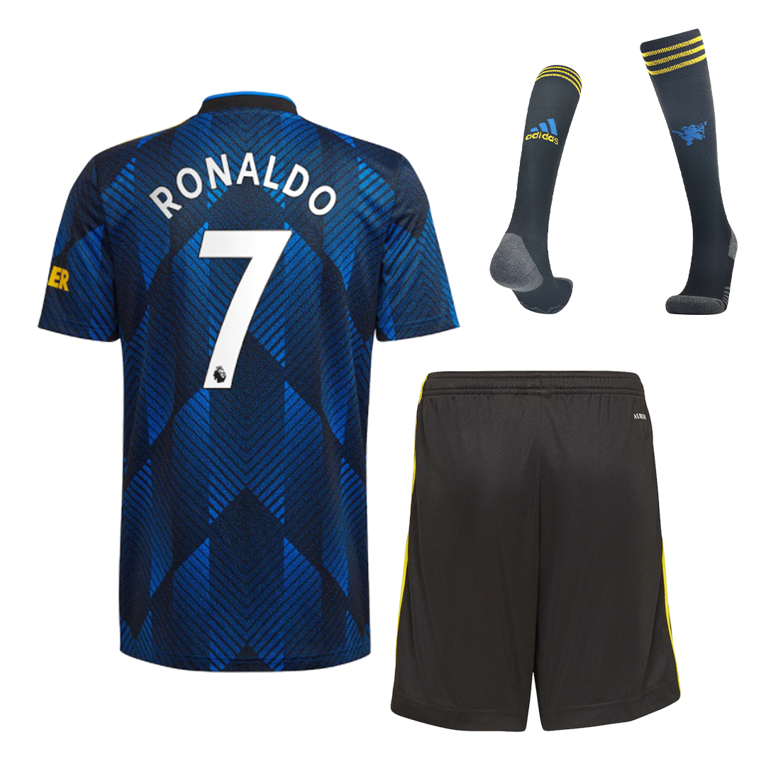 RONALDO #7 Manchester United Third Away Jersey 2021/22 By Adidas - Women