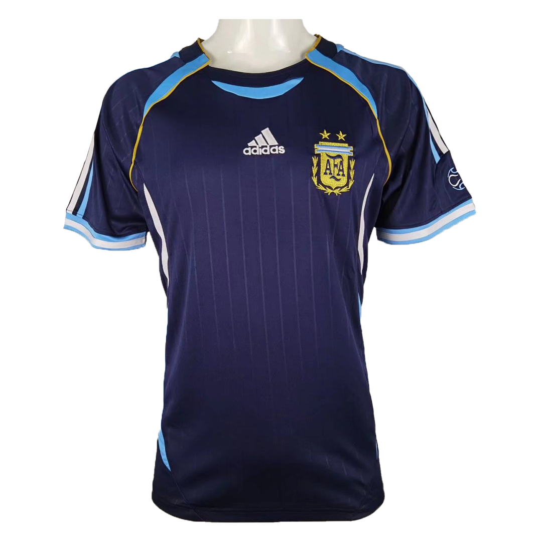 Retro 2006 Argentina Away Soccer Jersey - soccerdeal