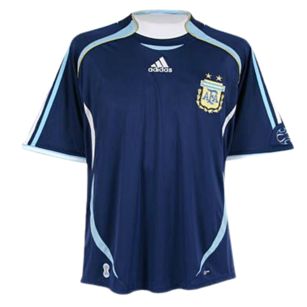 Retro 2006 Argentina Away Soccer Jersey - soccerdeal