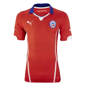 Retro 2014 Chile Home Soccer Jersey - soccerdealshop