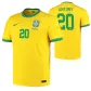 Replica Nike Antony #20 Brazil Home Soccer Jersey 2021 - soccerdealshop