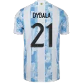 Replica Adidas Paulo Dybala #21 Argentina Home Soccer Jersey 2021 - soccerdealshop