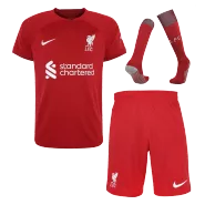 Kid's Nike Liverpool Home Soccer Jersey Kit(Jersey+Shorts+Socks) 2022/23 - soccerdealshop