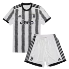 Kid's Adidas Juventus Home Soccer Jersey Kit(Jersey+Shorts) 2022/23 - soccerdealshop