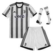 Kid's Adidas Juventus Home Soccer Jersey Kit(Jersey+Shorts+Socks) 2022/23 - soccerdealshop