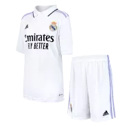 Kid's Adidas Real Madrid Home Soccer Jersey Kit(Jersey+Shorts) 2022/23 - soccerdealshop