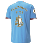 Replica Puma Manchester City ''CHAMPIONS 2021-22+CUP" Home Soccer Jersey 2022/23