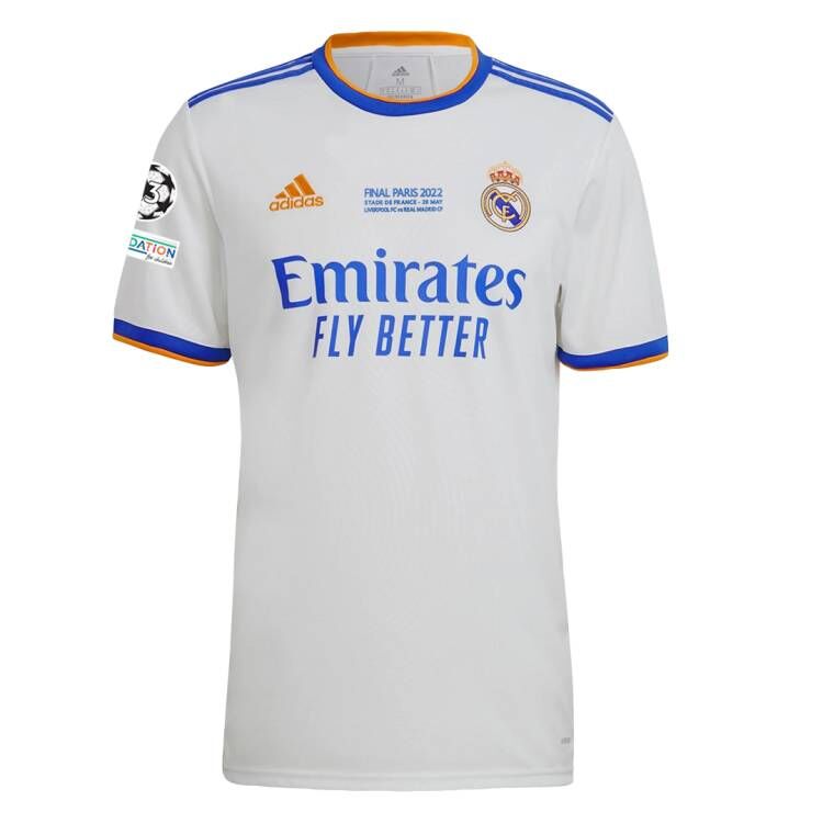 2022 Champions League Final Real Madrid Home Men Soccer Jersey