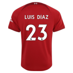 Replica Nike LUIS DiAZ #23 Liverpool Home Soccer Jersey 2022/23