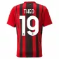 THEO #19 AC Milan Home Soccer Jersey 2021/22 - soccerdeal